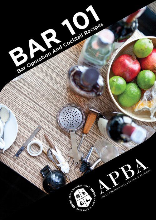 BAR 101: Bar operation and Cocktail Recipes
